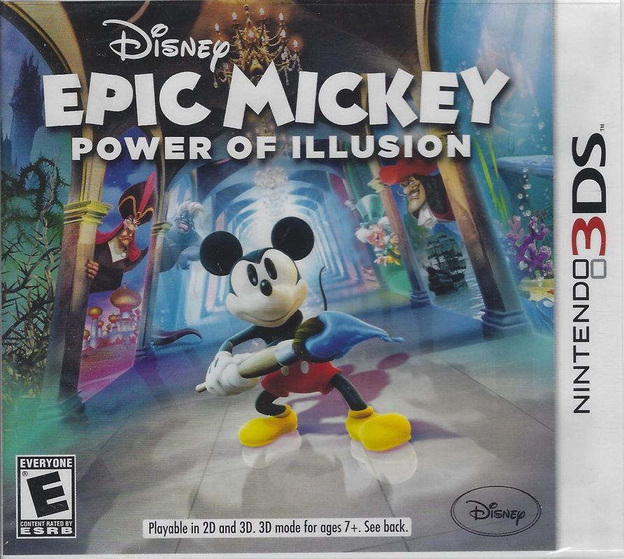 Epic Mickey: Power of Illusion box art for Nintendo 3DS